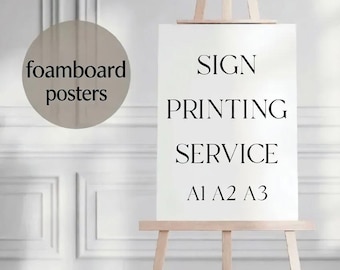 Event Signs: Custom Foamboard and Poster Prints - Durable Materials