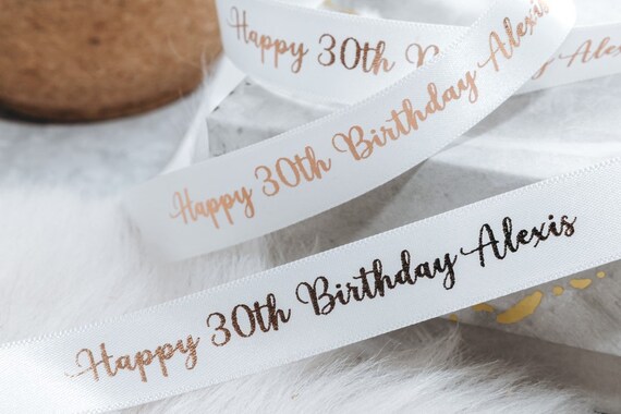 Personalised birthday ribbon top