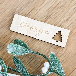 Christmas Party Place Names Christmas Dinner Table Place - Etsy