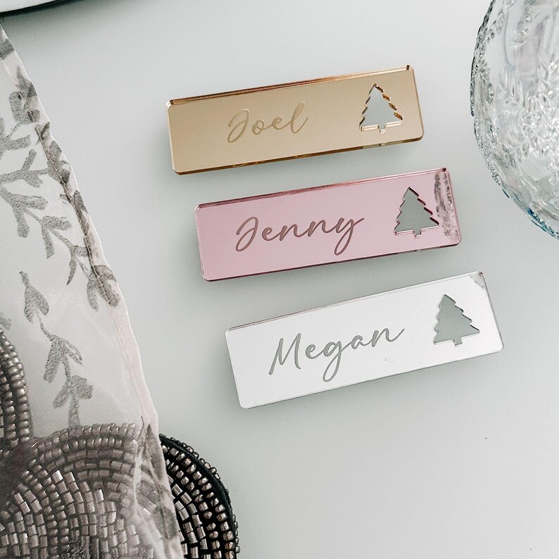 Christmas Dinner Table Place Cards