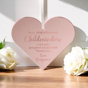 Personalisierte Tagesmutter Danke Geschenk | Tagesmutter-Andenken | Ende des Schuljahres Abgänger Geschenk vom Kind | Kindertage Dankeschön Geschenke