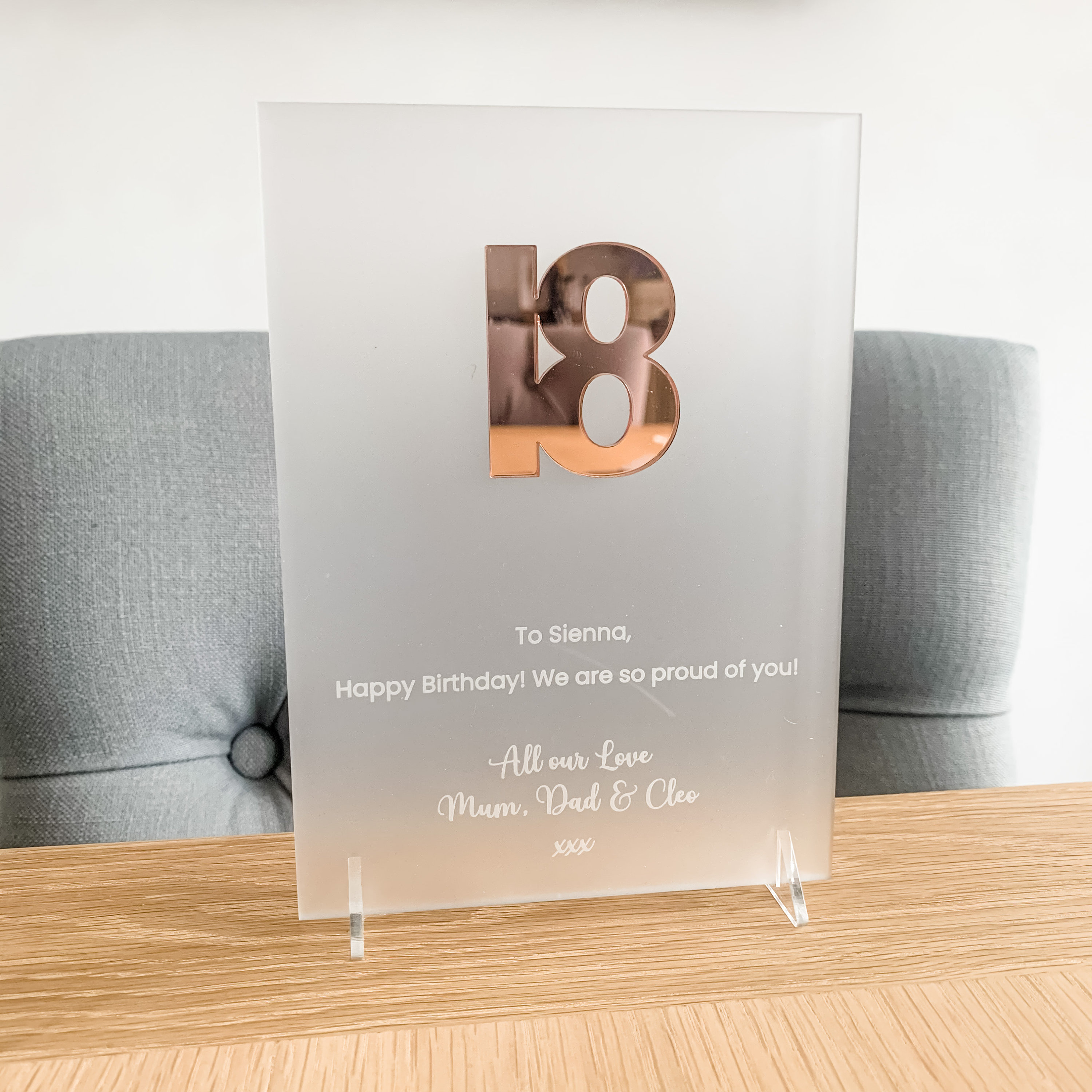 Handarbeit - Lieblingsladen 1 Carte D'anniversaire De Qualité Supérieure Happy Birthday 18 X 12 Cm Avec Enveloppe Blanche, Motif Animal, Carte De