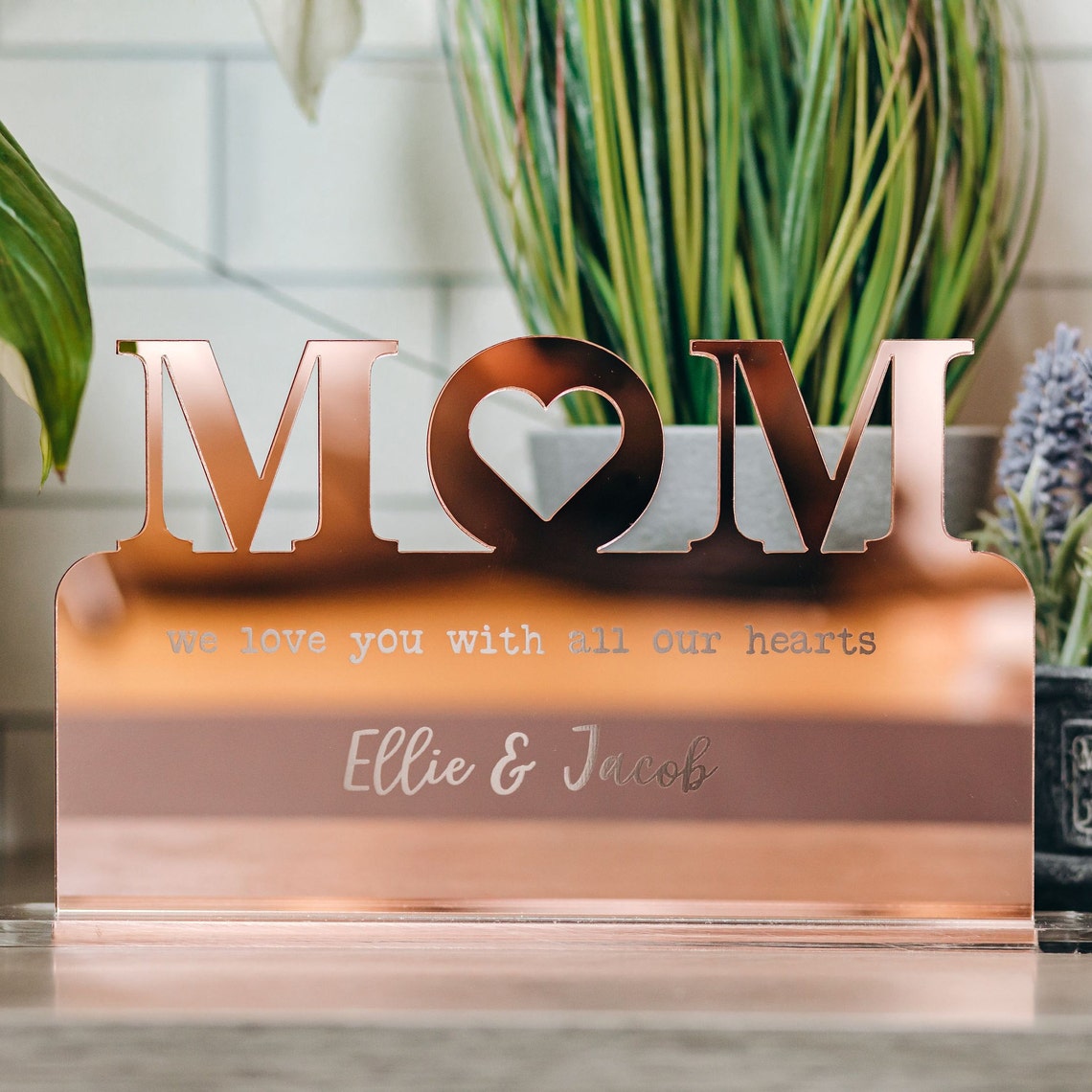Mom Plaque Personalised Engraved Message Keepsake Mom Etsy UK