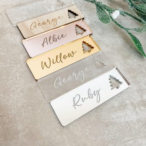 Luxury Mirror Acrylic Christmas Party Place Names