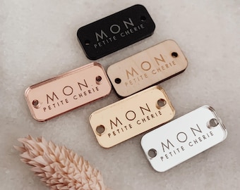 Engraved Acrylic Tags: Mirror and Matte Styles - Custom Text