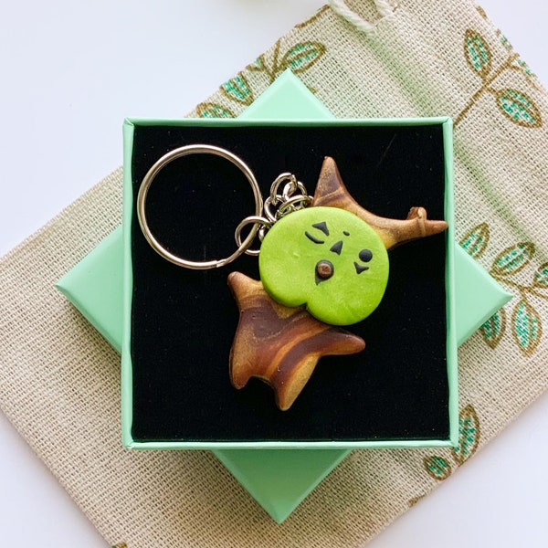 Peeks - Adopt a Korok Keychain - Key Ring - Stainless Steel - Accessory - Zelda - Legend of Zelda - Link - Breath of the Wild - Video Game