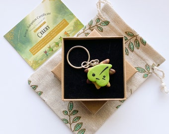 Adopt a Mini Korok Keychain - Key Ring - Stainless Steel - Accessory - Zelda - Legend of Zelda - Link - Breath of the Wild - Video Game