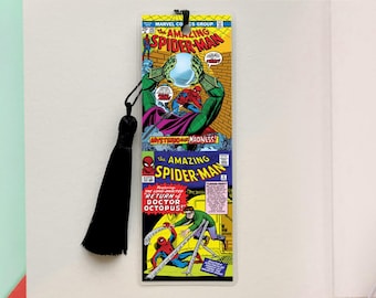 Comic Panel Bookmarks | Spider-Man - Peter Parker - Comic Bookmark - Reading - Comic Book - Xmen - Hulk - Avengers - Stationary