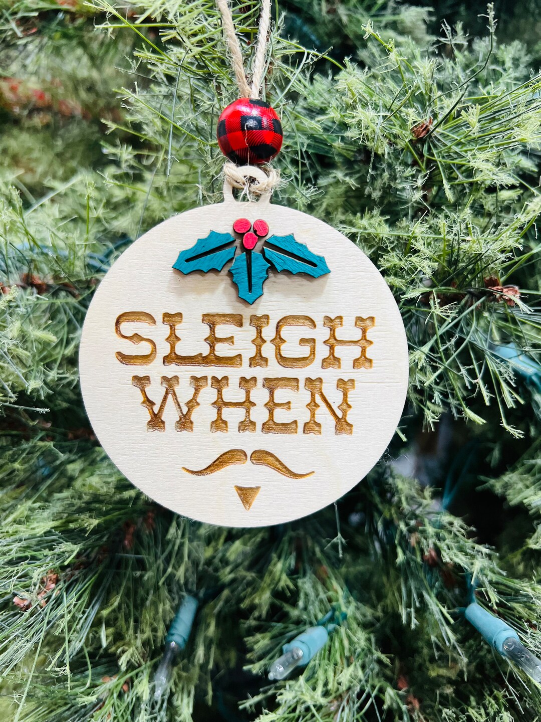 Sleigh When Doc Holliday Christmas Ornament, Doc Holliday Say When