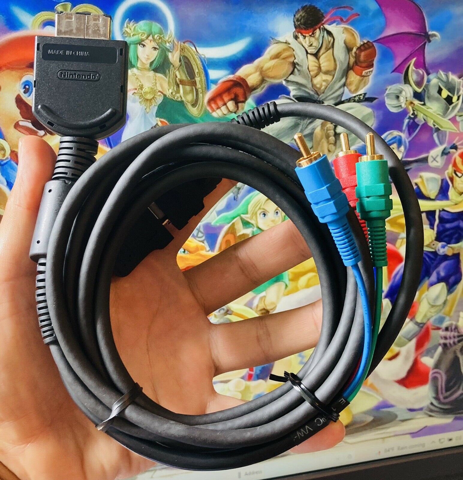 Found an official Wii component cable for cheap. If only GameCube