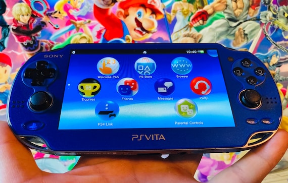 Sapphire Blue Sony Playstation Ps Vita PSV Portable Console