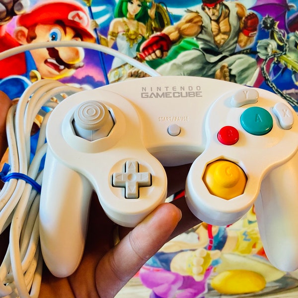 Офиальный OEM qодлинныи Аутентиный Ninttendo Gamecube белый конутреннности * длиный Кабельныи шНур