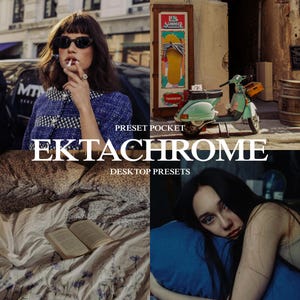 7 Kodak Ektachrome Lightroom Presets | Digital Filters | Classic Film Aesthetic, Vintage Editing