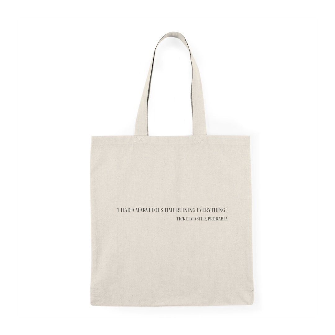 Taylor Swift Ticketmaster Natural Tote Bag, the Last Great American ...