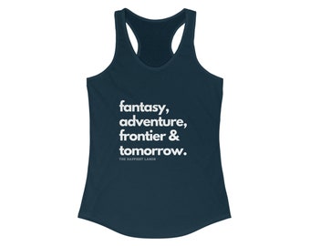 The Happiest Lands Ladies' Ideal Racerback Tank