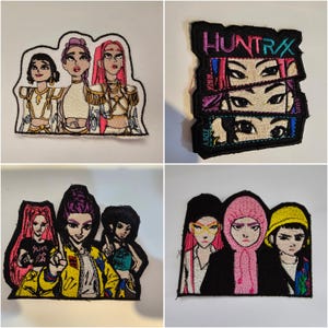 Kpop HUNTRX Embroidered Patch for Demon Hunters 2” 3” 4” 5” Sew On or Iron On