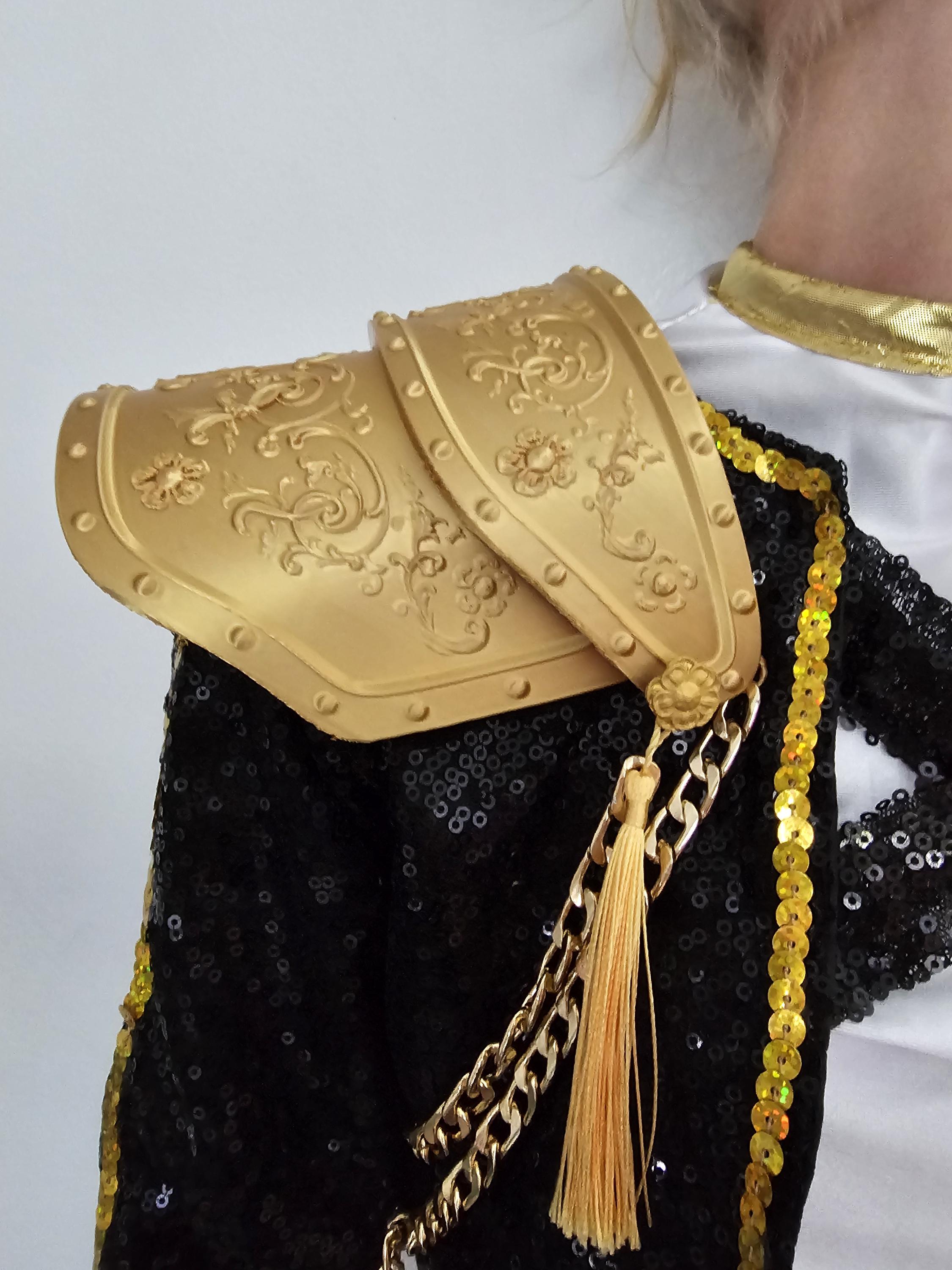 Print Pads Rumi Golden Rumi Shoulder Pad Pauldron 3D Printed Gold Shoulder Accessory ...