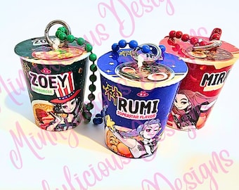 Kpop Ramyeon Keychain for Demon Hunters, 3D printed Rumi Ramen