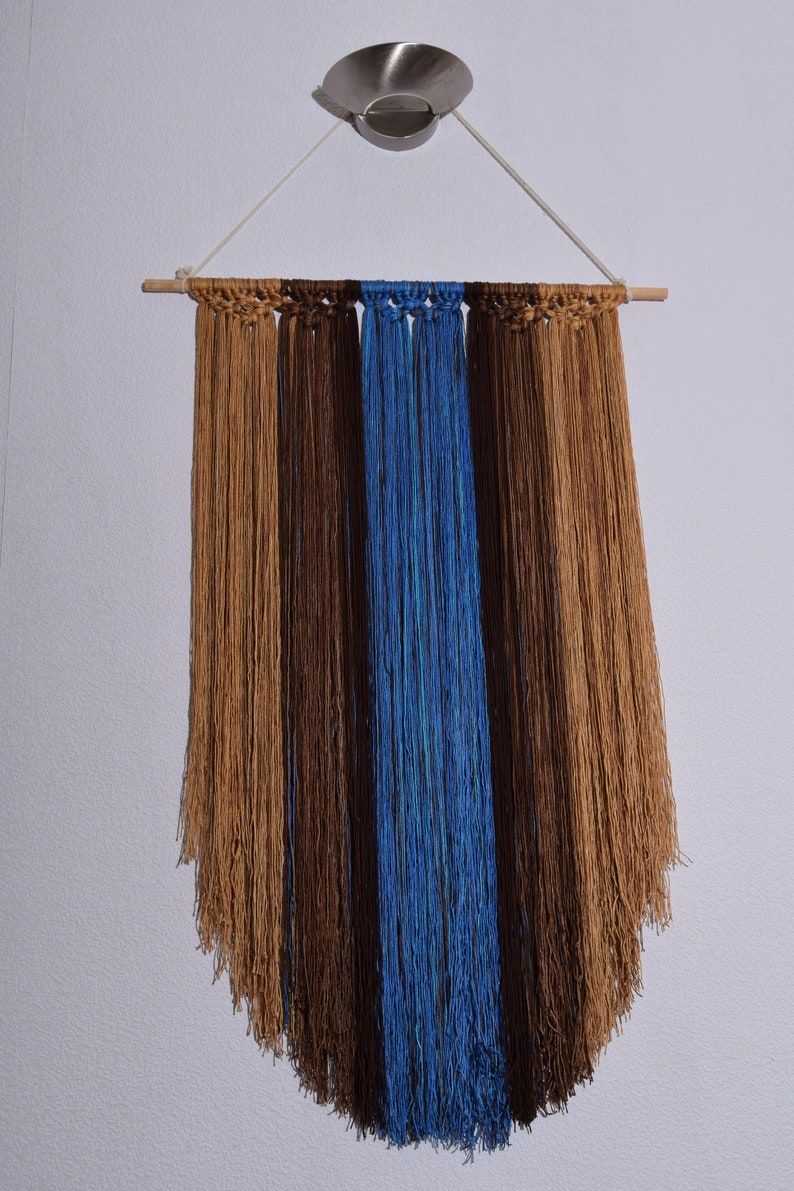 Wall Hanging Yarn Tapestry Boho wall hanging Fiber Art Etsy