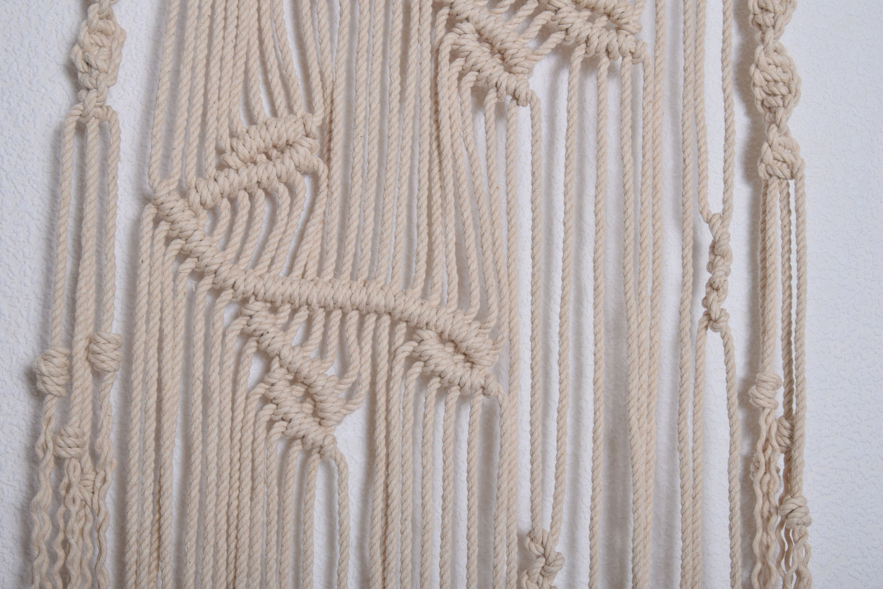 Boho Macrame Wall Hanging Tree Branches With leaves Macrame Etsy