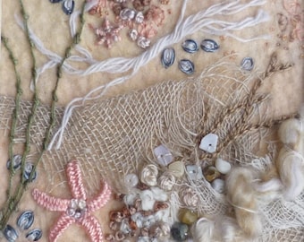 Beachcombing embroidery kit