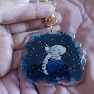 Howl's Moving Castle Charm w/ gold glitter specs