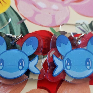 Palworld Chillet face earrings