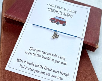 Driving Test congratualtions you passed gift - wish bracelet