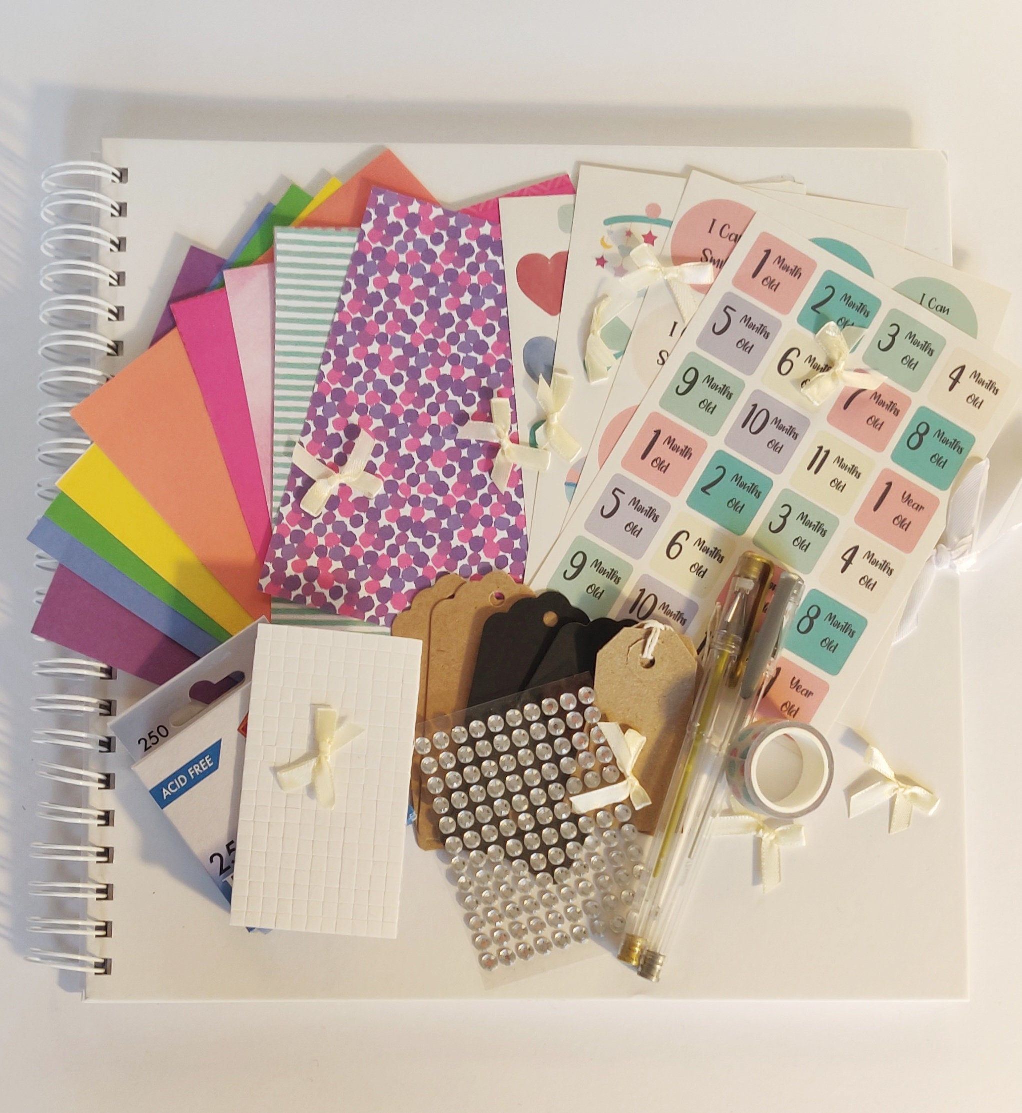 My First Baby Book Scrapbook Kit Etsy UK