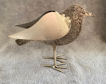 Vintage Handmade Stainless Steel  Peace Dove