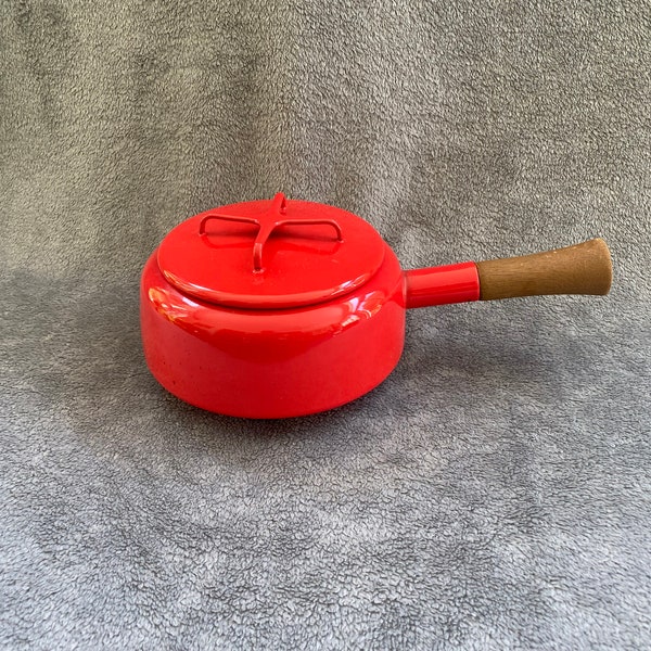 Vintage Dansk Enameled Steet Tomato Red Sauce Pan