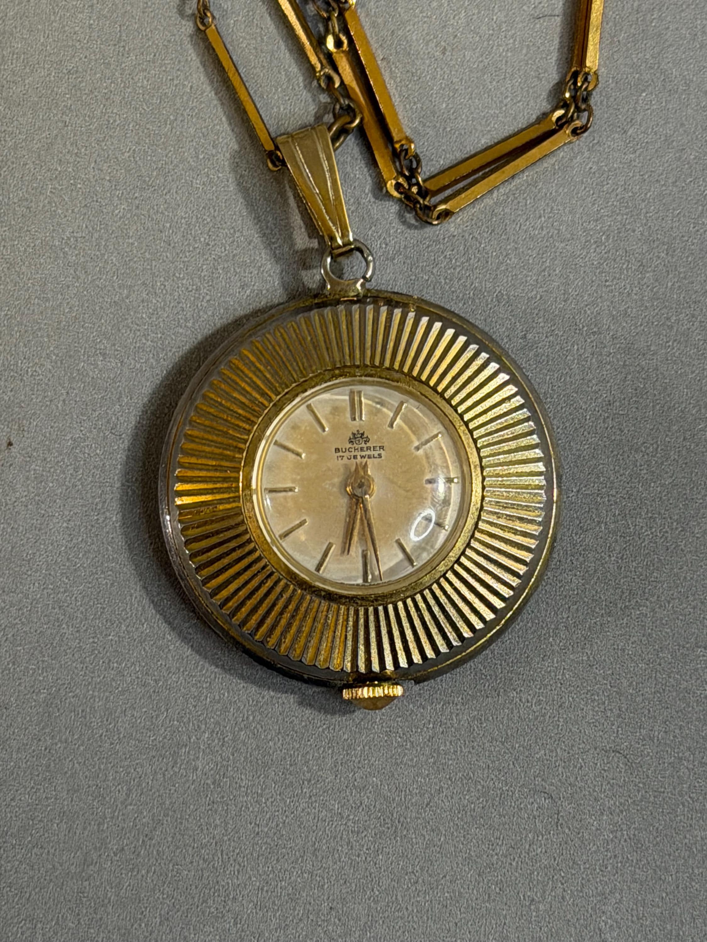 Bucherer Pendant Watch - Etsy