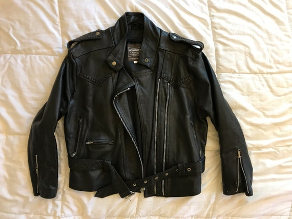 Vintage Leather Motorcycle Jacket