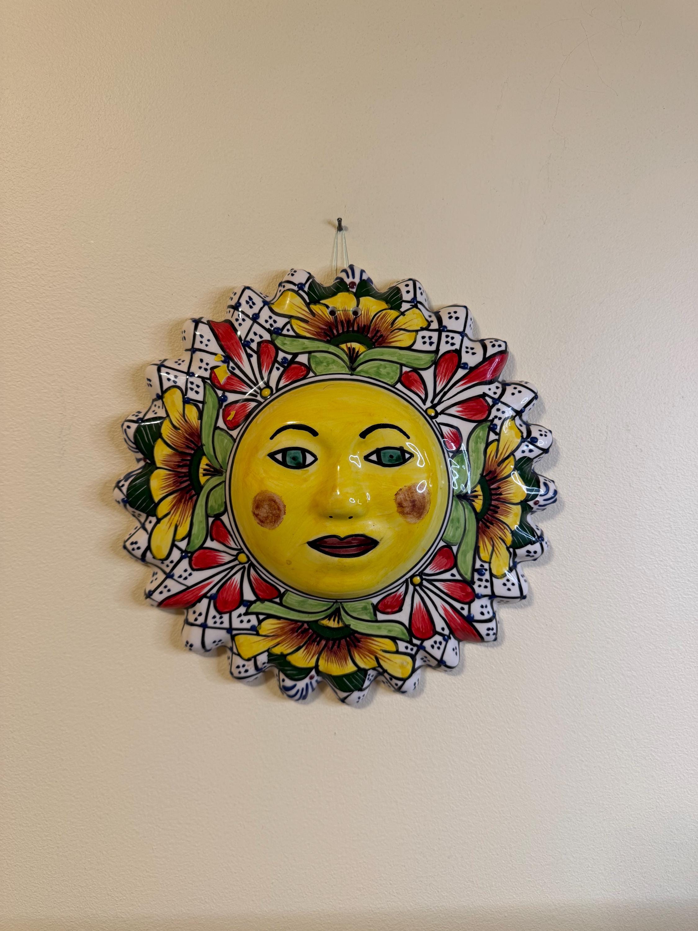 Vintage Mexican Ceramic Sun - Etsy