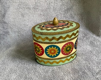 Vintage Metal Colorful Candy Tin