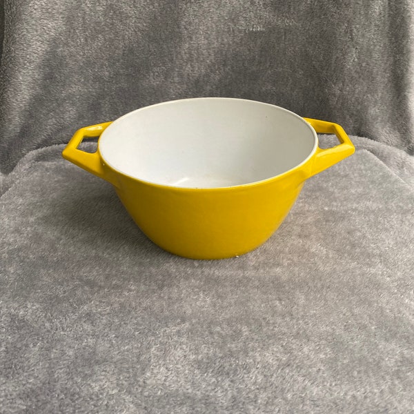 Small Vintage Enameled Cast Iron Casserole, Made in Denmark by Copco