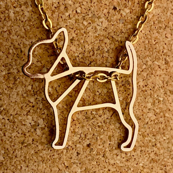 Chihuahua Halskette | Chihuahua Anhänger | Edelstahl | Chihuahua Kette | Chihuahua Schmuck| Hunderassen Anhänger | Geschenk Hundebesitzer