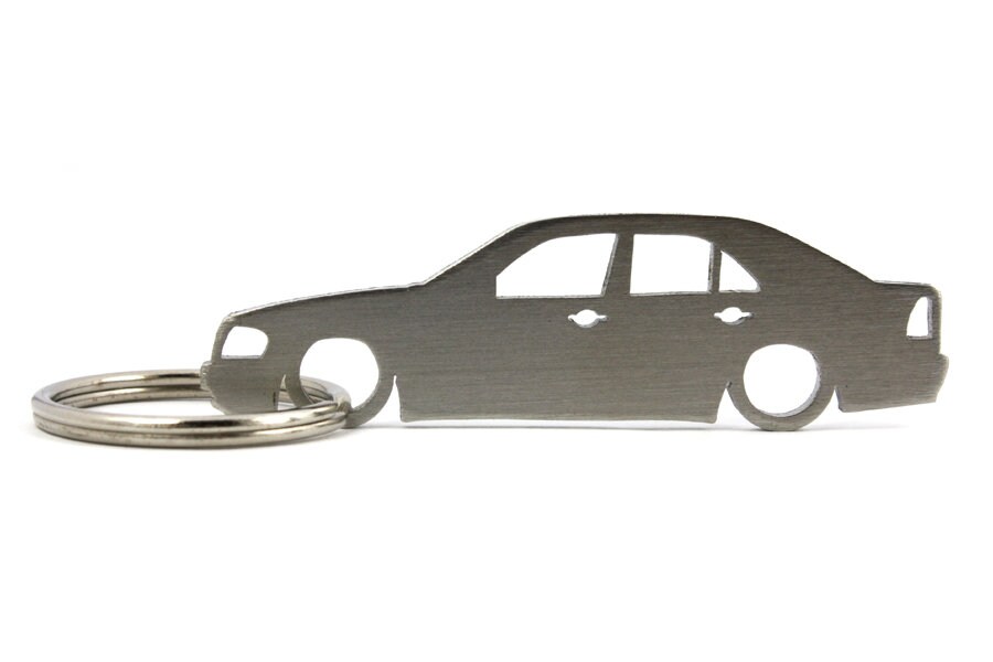 Porte-clés Mercedes-Benz Classe C W202 - Simili Cuir - Fabriqué En France - Cadeau Auto