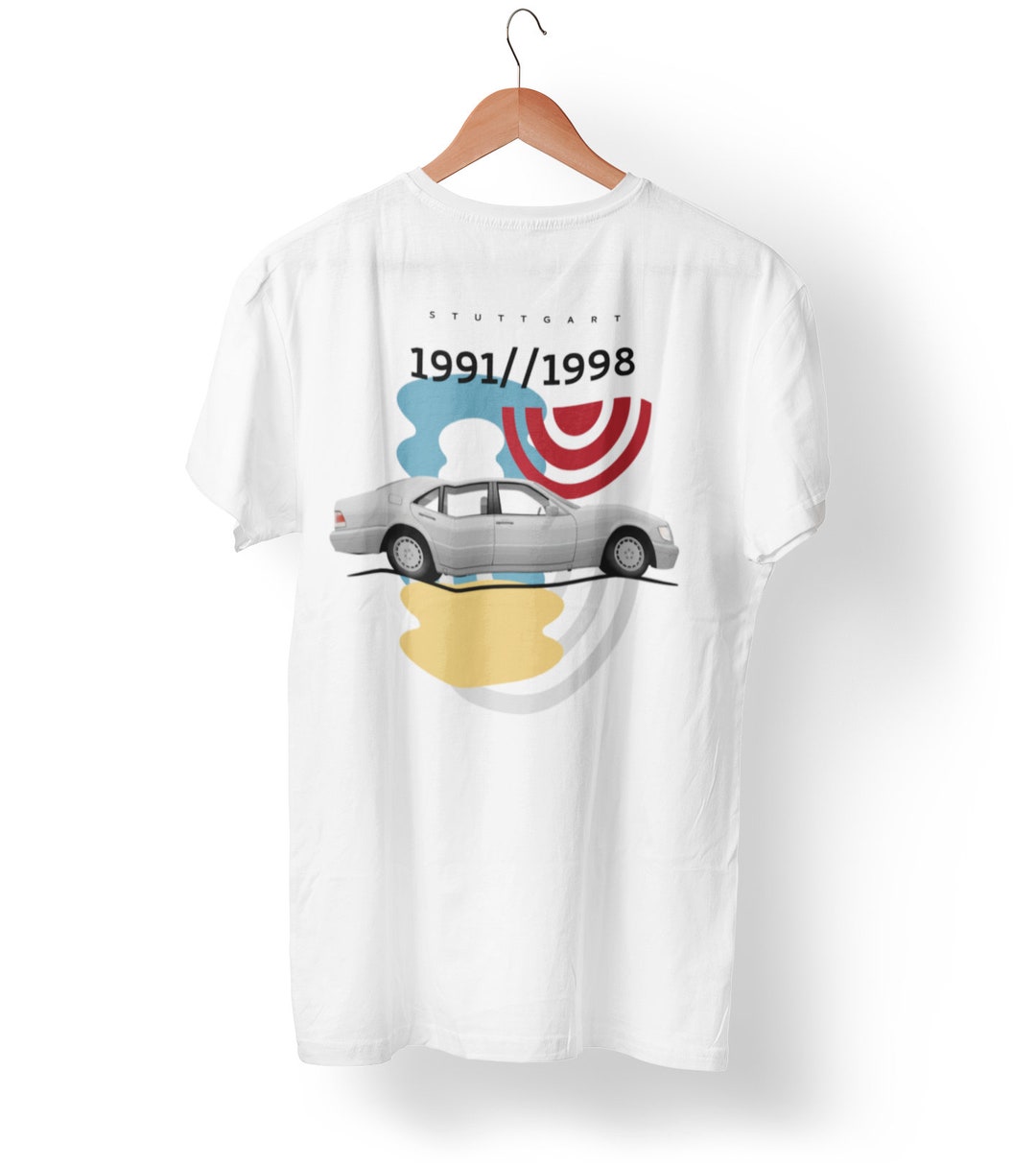 Mercedes S W140' Silhouette · T-shirt Standard Homme