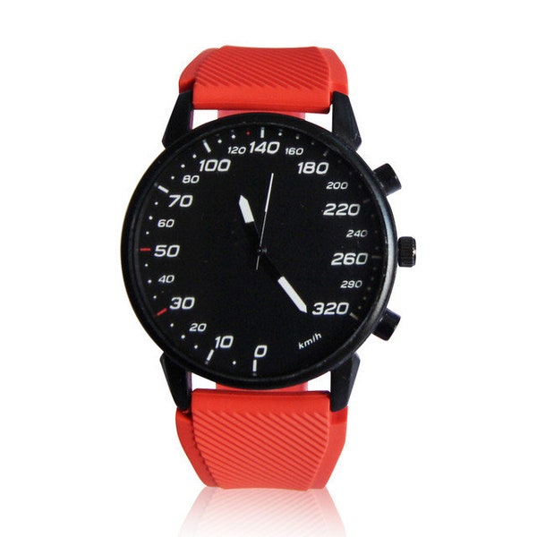 Fan Watch Audi Quattro orange cars Automotive mski.store zegarek