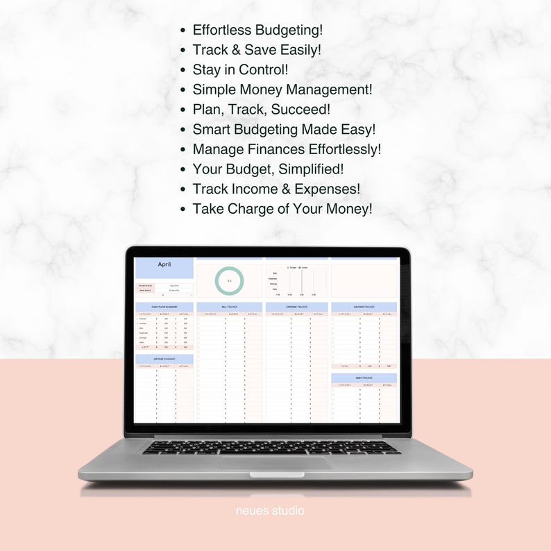 Budget Planner Spreadsheet, Personal Finance Tracker (excel & Google ...