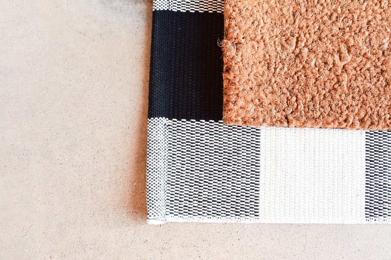 Joy Door Mat Door Mat Front Porch Decor Christmas Etsy