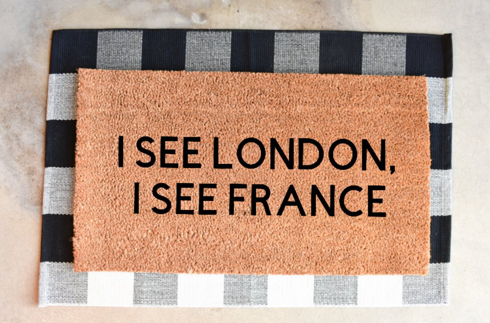 I See London I See France Doormat Doormat Funny Etsy
