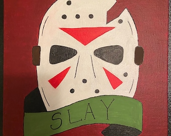 Halloween Mask Painting on Art Board