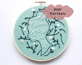 Ljuvlighet PDF-broderimönster