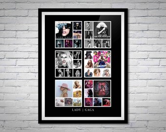 shuimanjinshan Poster Drucke Lady Gaga Popstar Musik S/änger Album Leinwand Poster Drucke Gem/älde Wandkunst Bilder f/ür Wohnzimmer Home Decor 50X70Cm Ungerahmt pc-564