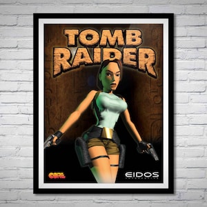 Classic Tomb Raider Box Art Poster | Remaster