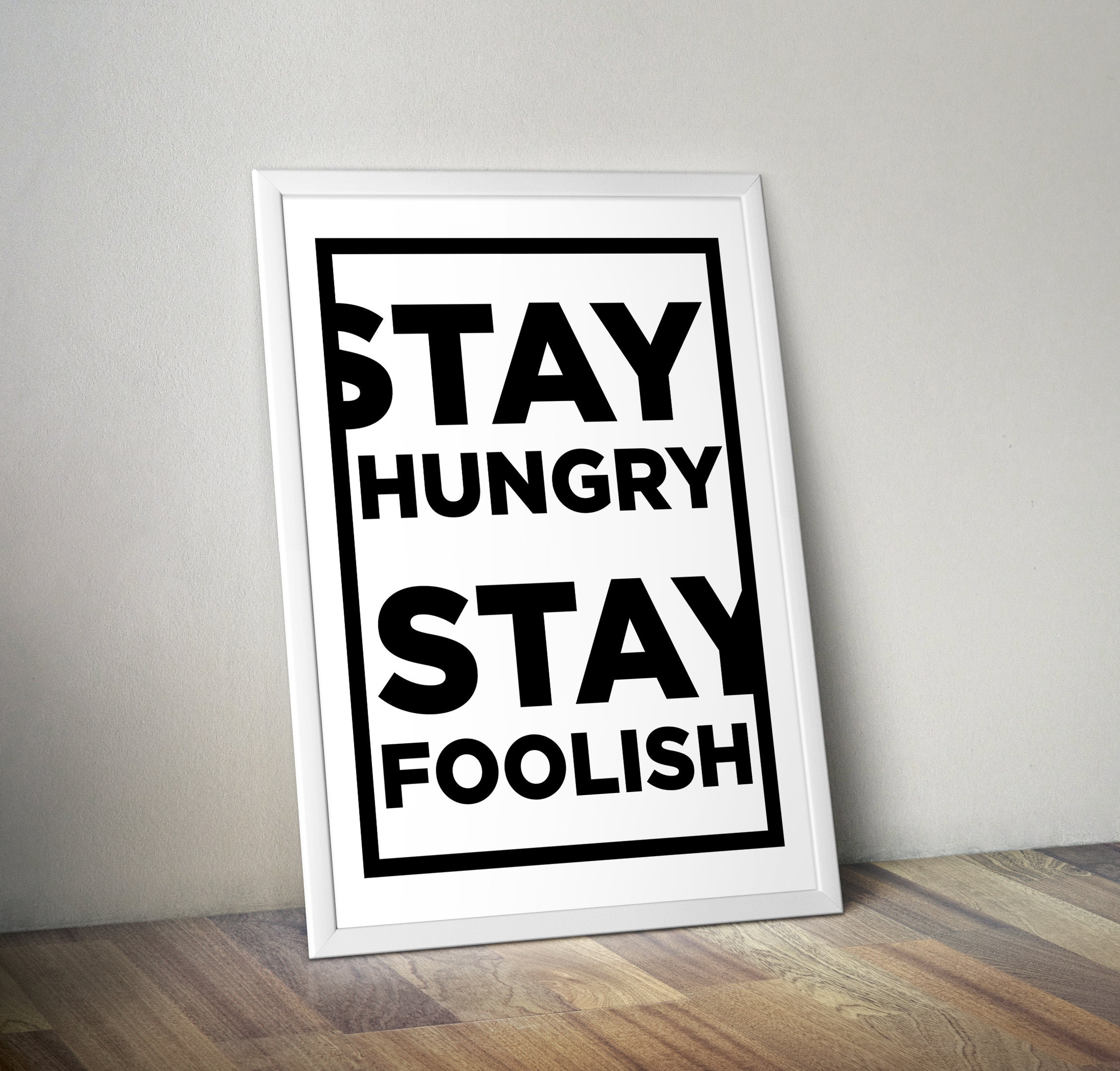 Stay Hungry Stay Foolish Whole Earth Catalog Poster