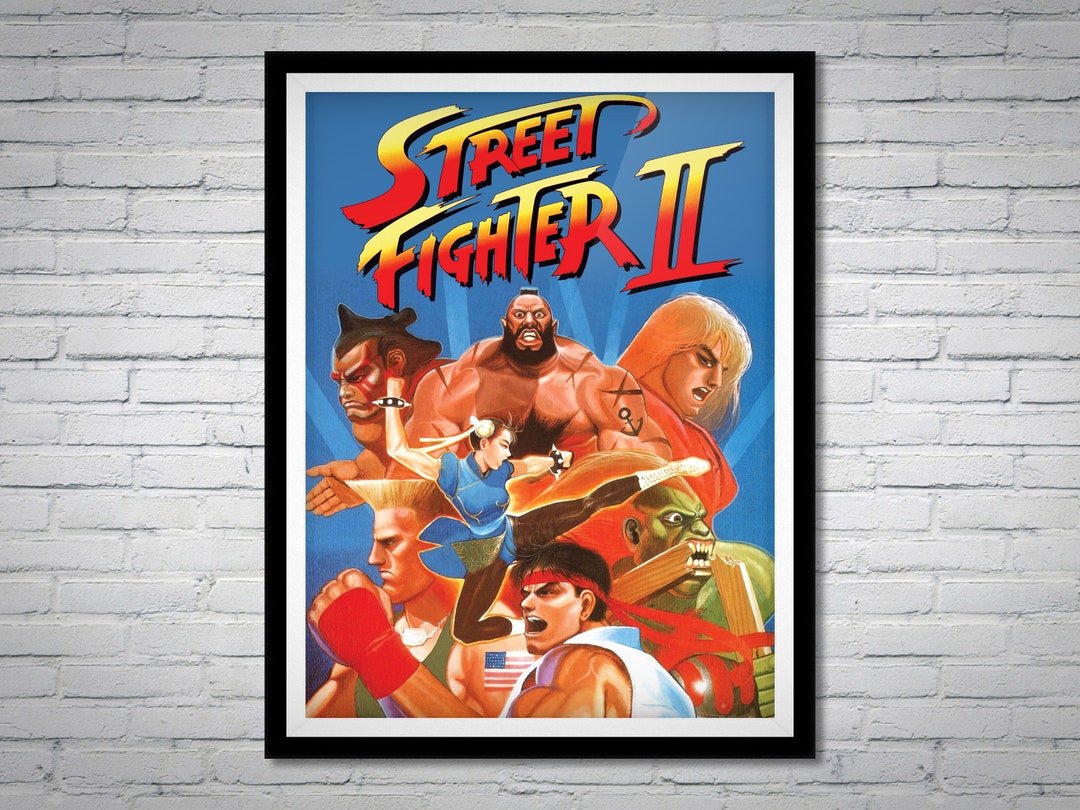 Street Fighter 2 Box Art Poster | Remaster - Etsy