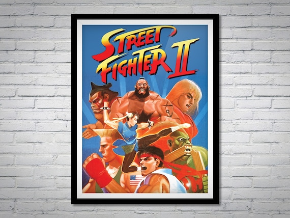 Street Fighter 2 Box Art Poster | Remaster - Etsy